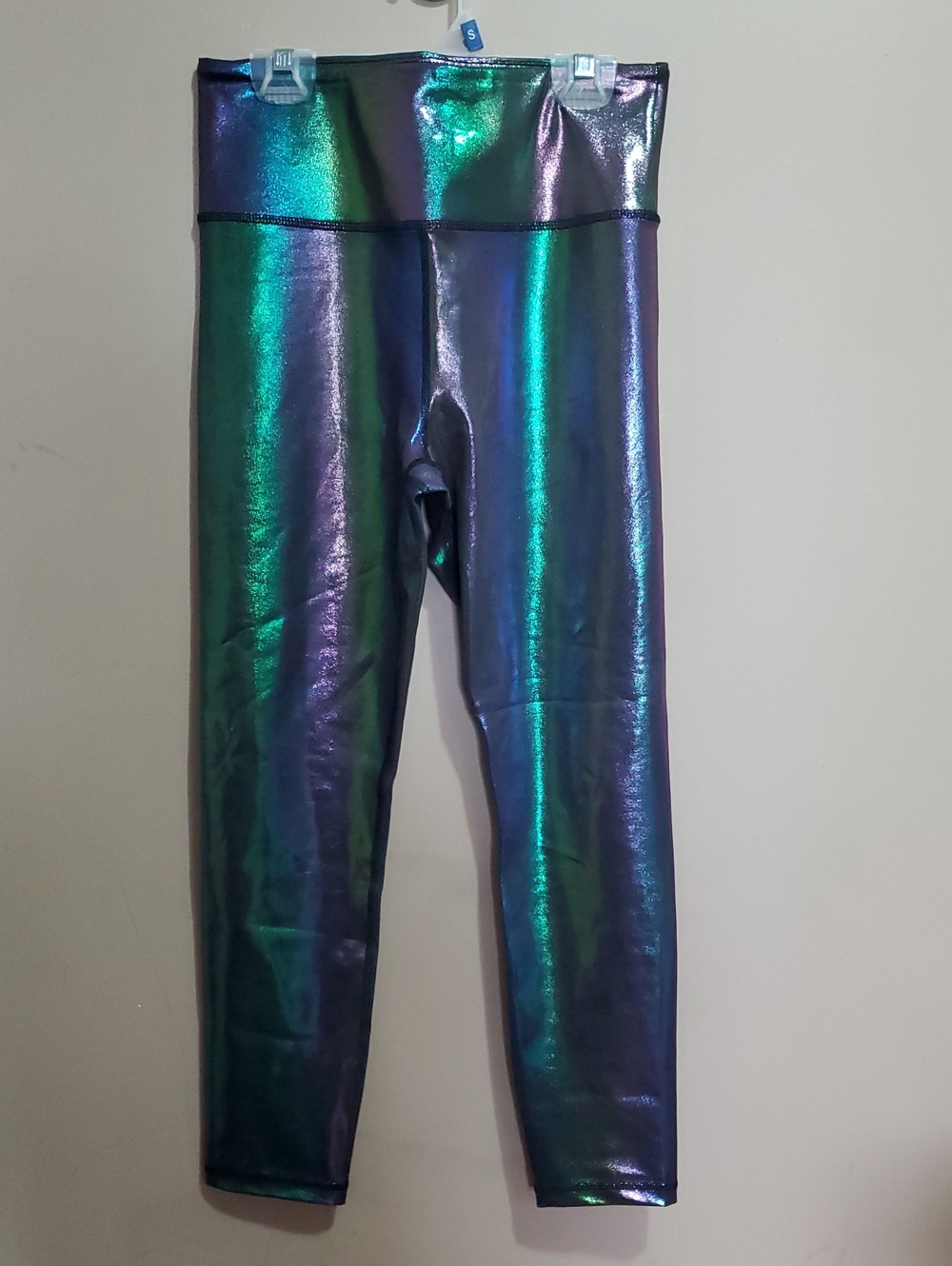 Zyia Active Iridescent Mermaid Leggings - Green/Purple Size 6-8